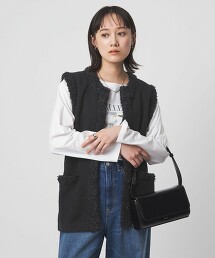 毛圈紗布×流蘇背心