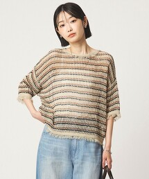 流蘇針織上衣
