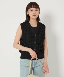 流蘇針織背心