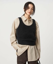 絨毛針織吊帶衫