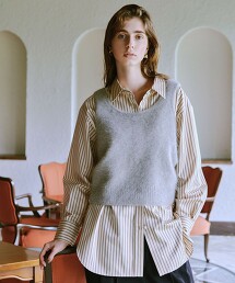 絨毛針織吊帶衫