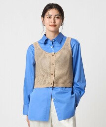 網眼針織馬甲背心
