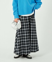 法蘭絨格紋人魚裙