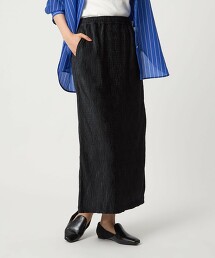 縐紗天鵝絨窄裙