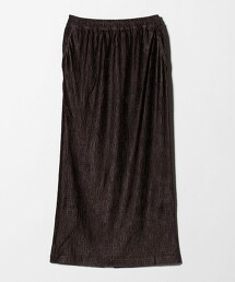 縐紗天鵝絨窄裙