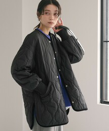 防潑水 正反兩用絎縫短外套