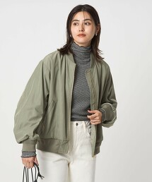 防潑水斜紋繭型 MA-1外套 吸濕發熱