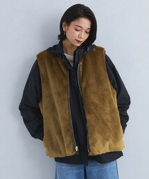 【特別訂製】＜Barbour＞絎縫×仿皮草雙面穿背心