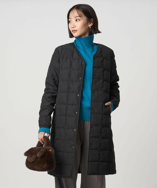 【特別訂製】＜TAION＞鈕扣長版羽絨外套