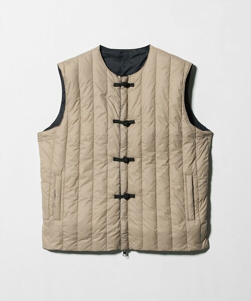 ＜TAION＞ 雙面穿中國結鈕扣羽絨背心