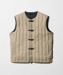 ＜TAION＞ 雙面穿中國結鈕扣羽絨背心