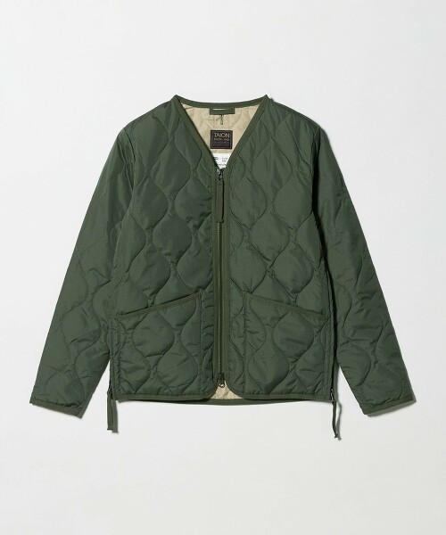 ＜TAION＞V領雙拉鍊羽絨背心