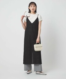 透膚十字繡洋裝