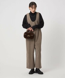 萬能燈芯絨彈性針織連身褲