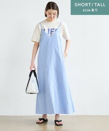 ［size SHORT/TALL］克特雷特亞麻 棉 吊帶衫 洋裝