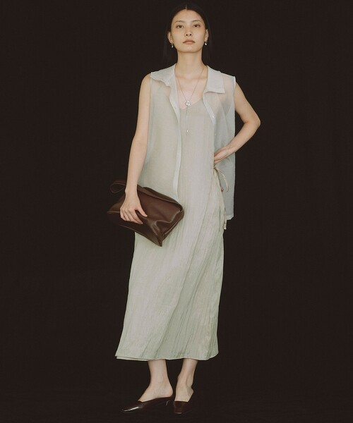 ＜SEASONAL COLLECTION＞斜紋吊帶洋裝