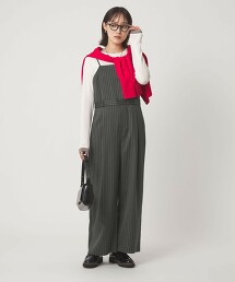 微絨質感連身褲