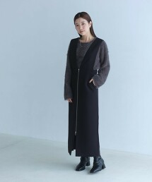 ＜SHIORI IRIE × green label relaxing＞羽毛套頭衫 × 連身裙