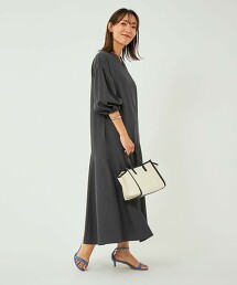 蓬鬆袖人魚洋裝