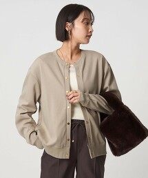 金屬壓釦開襟衫