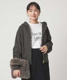 雙拉鍊連帽上衣