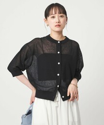 透膚開襟針織