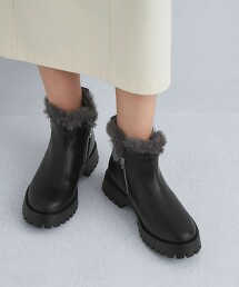 溫暖高幫短靴(4cm高)