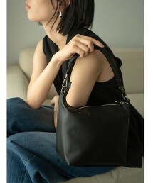 ＜PARTE＞防潑水2WAY船型單肩包 M