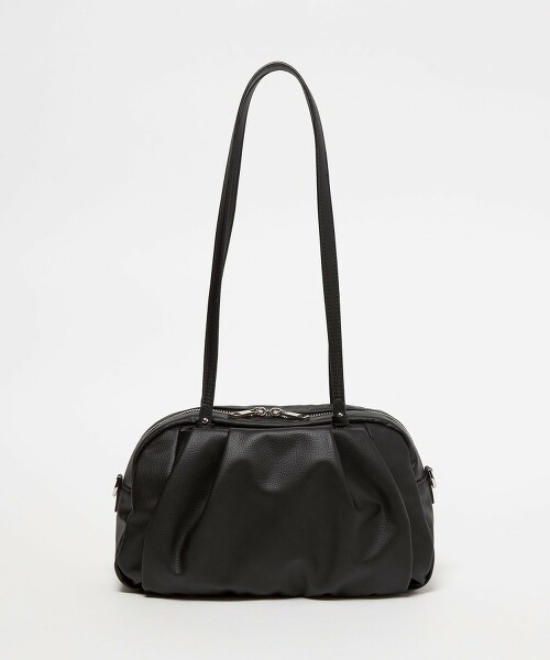 ＜PARTE＞防潑水2WAY抓皺波士頓包