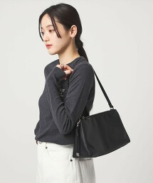 ＜PARTE＞防潑水2WAY方形單肩包 