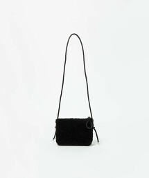 毛絨刷毛拉鍊迷你單肩包