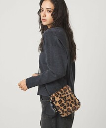 愛心吊飾皮草單肩包