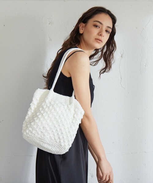 蕾絲金屬紗線托特包