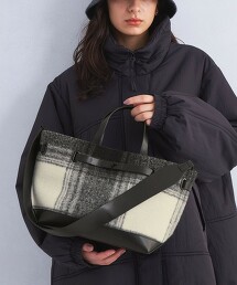 格紋托特包