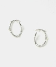 水滴圓圈耳釘