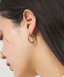 水滴圓圈波浪耳環