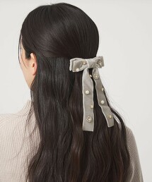 水鑽裝飾蝴蝶結髮夾