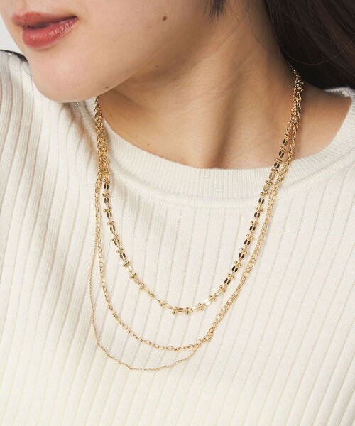 3WAY 設計鍊條3層項鍊