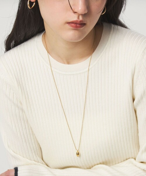 球型水滴一片式項鍊