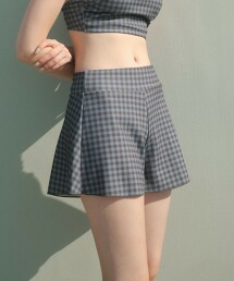 【預購】格紋衝浪泳褲