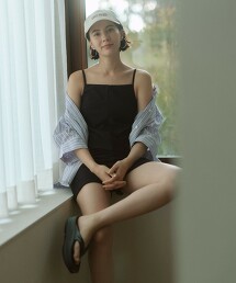 泡泡紗連身泳衣