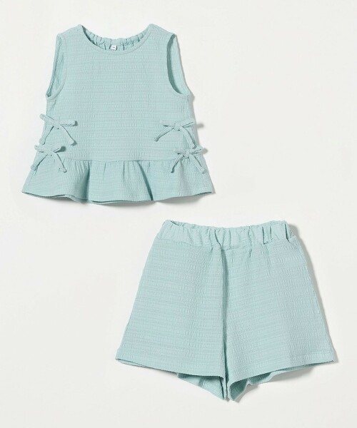 緹花背心&短褲套組 100cm-130cm