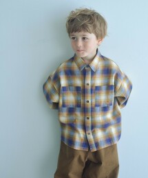 漸層格紋襯衫 100cm-160cm