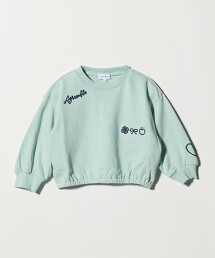 鍊條壓線毛圈布上衣 100cm-160cm