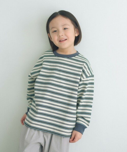 多彩橫條紋T恤 100cm-160cm
