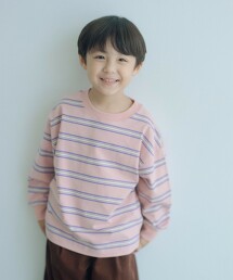 寬條紋長袖T恤 / 童裝 100cm-160cm