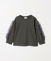 荷葉袖長袖T恤 100cm-160cm