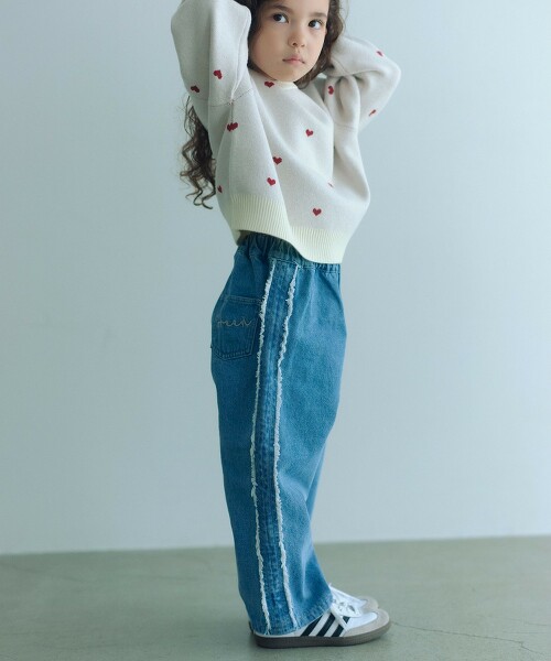 流蘇設計牛仔褲 100cm-160cm