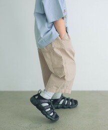 斜紋短版畫家褲 100cm-160cm