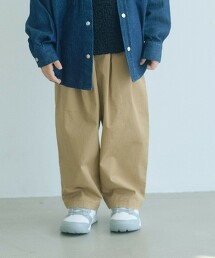 輕量斜紋雙打褶長褲 / 童裝 100cm-130cm